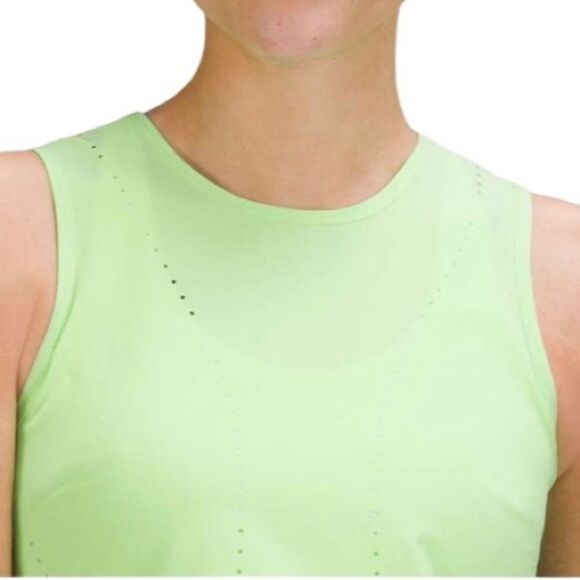 Lululemon Swift Ventilated Running Tank Top Scream Green Light - Picture 3 of 10